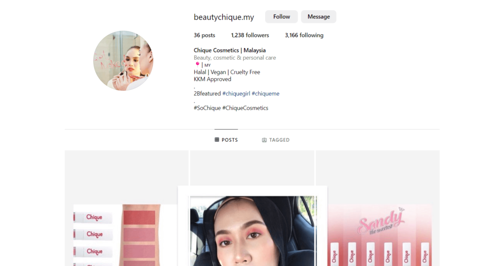 Chique Cosmetics Malaysia