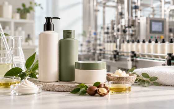 Premium Hair Care Manufacturing Tableau